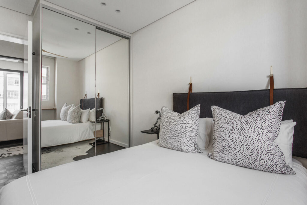 Hardman Construction Modern Luxury Apartment Bedroom Built in Cupboards Construction Cape Town South Africa