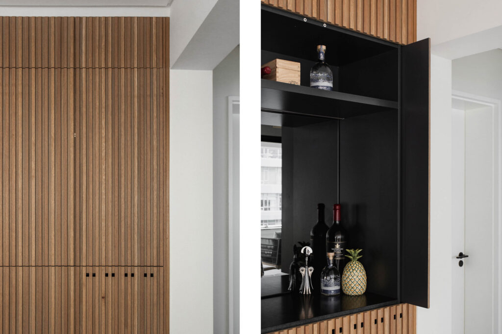 Hardman Construction Modern Luxury Apartment Bar Detail Cupboards Cape Town South Africa